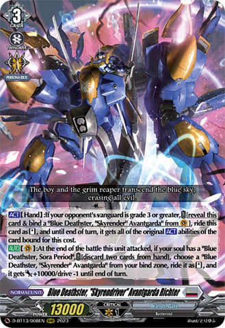 Blue Deathster, "Skyrendriver" Avantgarda Richter (D-BT13/008EN) [Flight of Chakrabarthi]