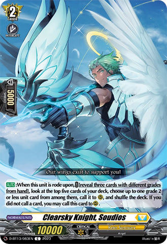 Clearsky Knight, Soudios (D-BT13/083EN) [Flight of Chakrabarthi]