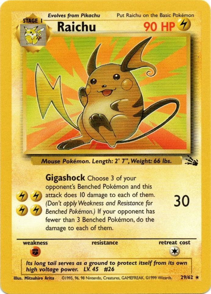 Raichu (29/62) [Fósil ilimitado] 