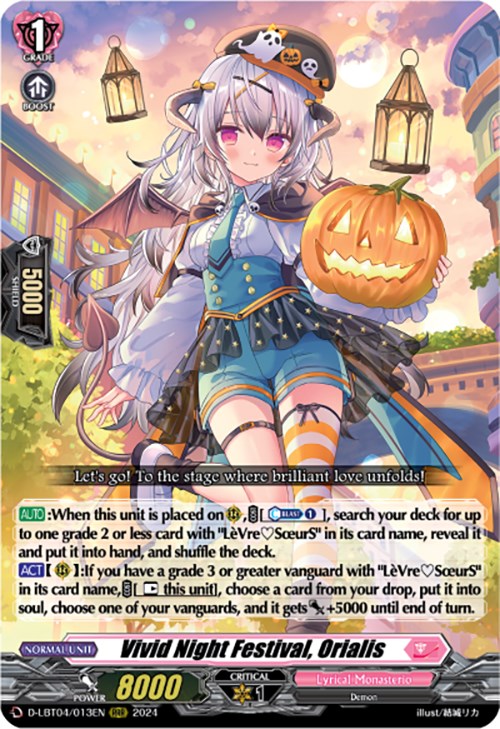 Vivid Night Festival, Orialis (D-LBT04/013EN) [Lyrical Monasterio: Trick or Trick!]