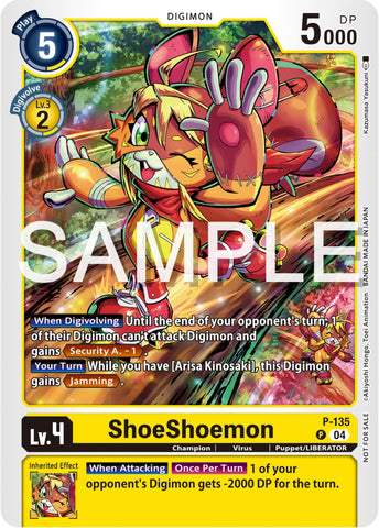 ShoeShoemon [P-135] (Digimon Liberator Promotion Pack) [Promotional Cards]