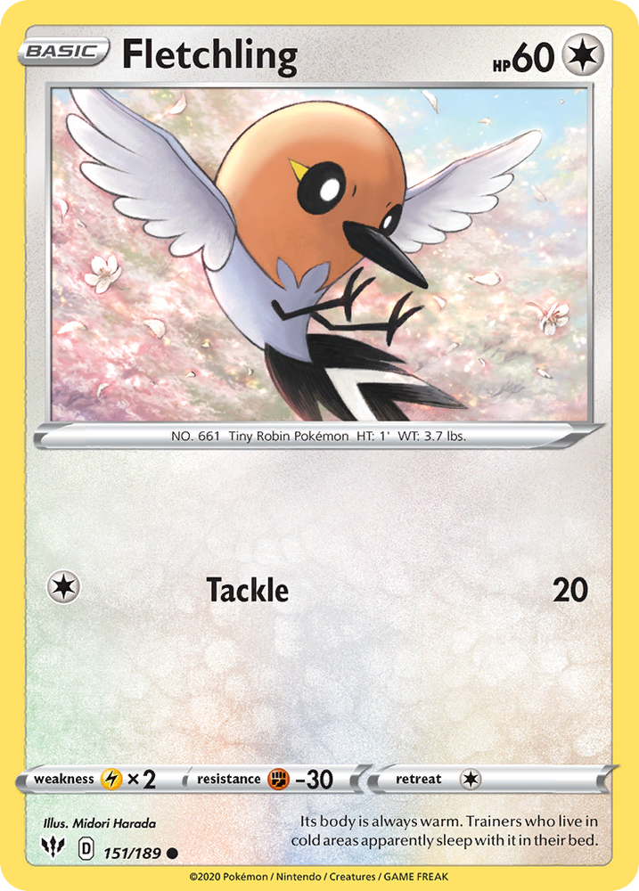 Fletchling (151/189) [Espada y escudo: Oscuridad en llamas] 