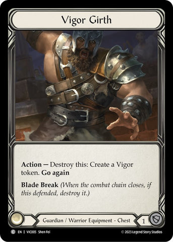 Vigor Girth [VIC005] (Heavy Hitters Victor Blitz Deck)