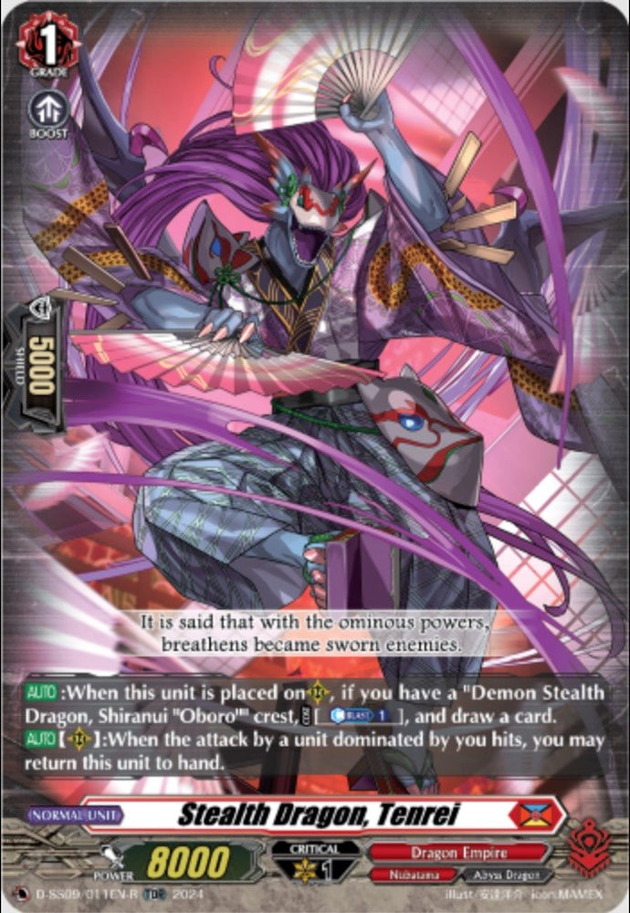 Stealth Dragon, Tenrei (TDR) (D-SS09/011EN-R) [Stride Deckset -Shiranui-]