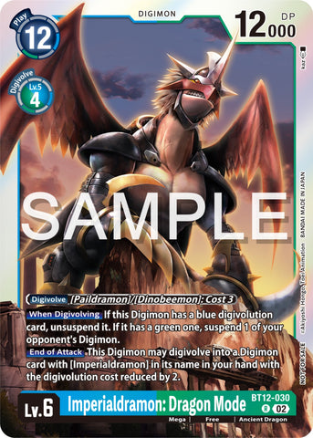 Imperialdramon: Dragon Mode [BT12-030] (Event Pack 6) [Across Time Promos]