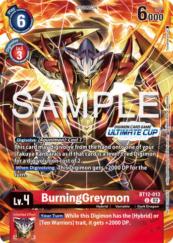 BurningGreymon [BT12-013] (Ultimate Cup 2024) [Across Time Promos]