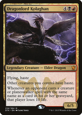 Seigneur-dragon Kolaghan [Dragons de Tarkir] 