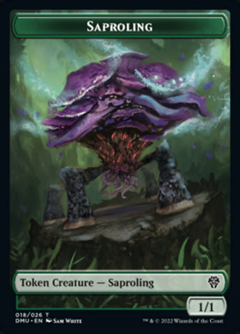Saproling // Kobolds of Kher Keep Double-sided Token [Dominaria United Tokens]