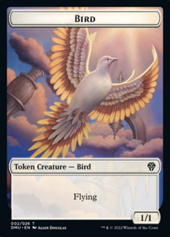 Bird (002) // Token de doble cara de dragón [Tokens de Dominaria United] 
