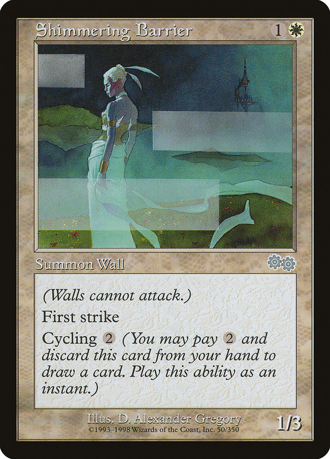 Shimmering Barrier [Urza's Saga]