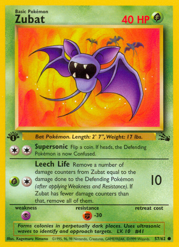 Zubat (57/62) [Fósil 1.ª edición] 