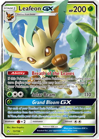 Leafeon GX (13/156) [Sol y Luna: Ultraprisma] 