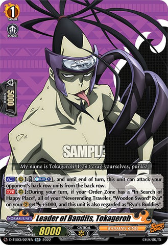 Leader of Bandits, Tokageroh (D-TB03/027EN) [Shaman King]