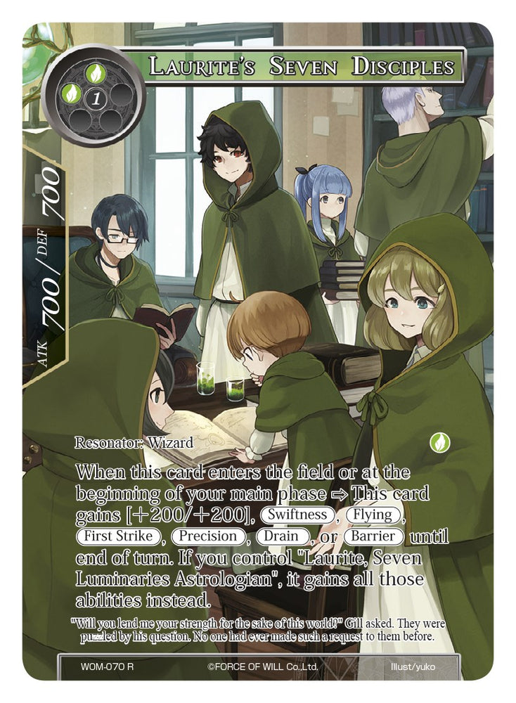 Laurite's Seven Disciples (Full Art) (WOM-070) [Winds of the Ominous Moon]