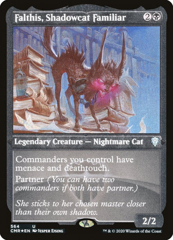 Falthis, Shadowcat Familiar [Commander Legends Etched]