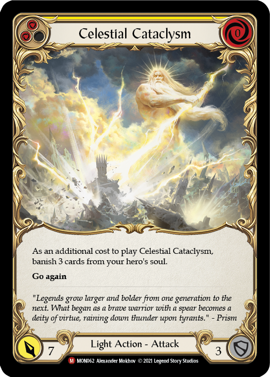 Celestial Cataclysm [MON062-RF] Lámina arcoíris de 1.ª edición 