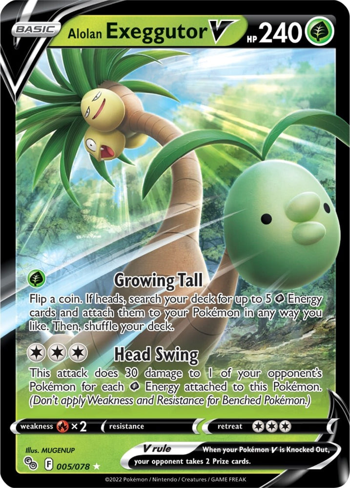 Exeggutor de Alola V (005/078) [Pokémon GO] 