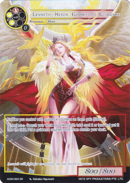 Lenneth, Heroic Goddes of Guidance (Full Art) (ADW-084) [Assault into the Demonic World]