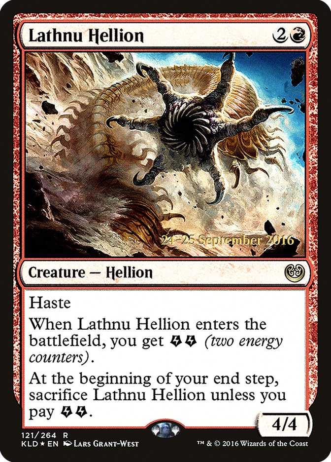 Lathnu Hellion  (Prerelease) [Kaladesh Prerelease Promos]