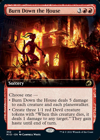 Burn Down the House (Extendido) [Innistrad: Midnight Hunt] 