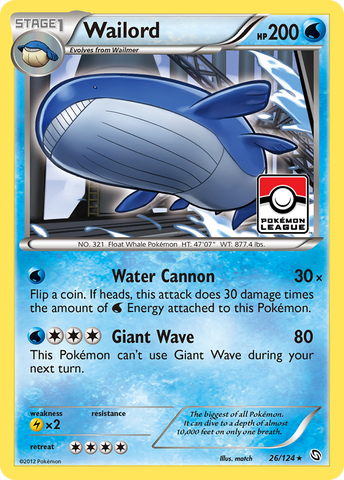 Wailord (26/124) [Black & White: Dragons Exalted]