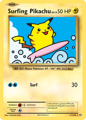Pikachu surfista (111/108) [XY: Evoluciones] 