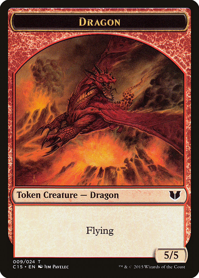 Dragón // Ficha de dragón de doble cara [Tokens de Commander 2015] 