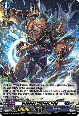 Diabolos Charger, Nate (D-BT03/H15EN) [Advance of Intertwined Stars]