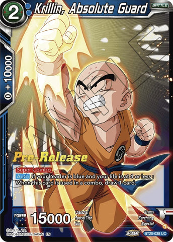 Krillin, Absolute Guard (BT20-038) [Power Absorbed Prerelease Promos]