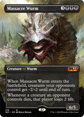 Massacre Wurm (Alternate Art) [Core Set 2021]