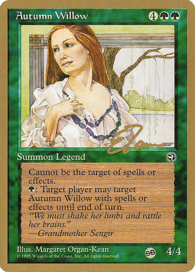 Autumn Willow (Eric Tam) (SB) [Pro Tour Collector Set]