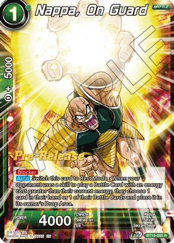 Nappa, on Guard (BT15-085) [Saiyan Showdown Prerelease Promos]