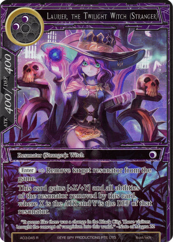 Laurier, the Twilight Witch (Stranger) (Full Art) (AO3-045) [Alice Origin III]