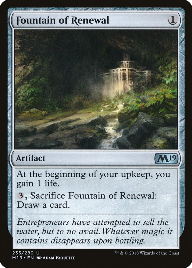 Fontaine du renouveau [Édition de base 2019] 