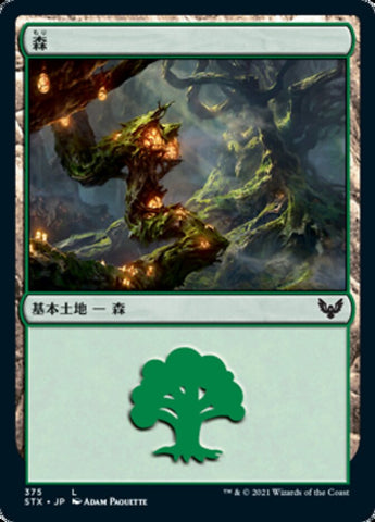 Forest (#375) [Strixhaven: School of Mages (Japanese)]