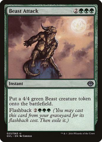 Beast Attack (Garruk vs. Liliana) [Duel Decks Anthology]