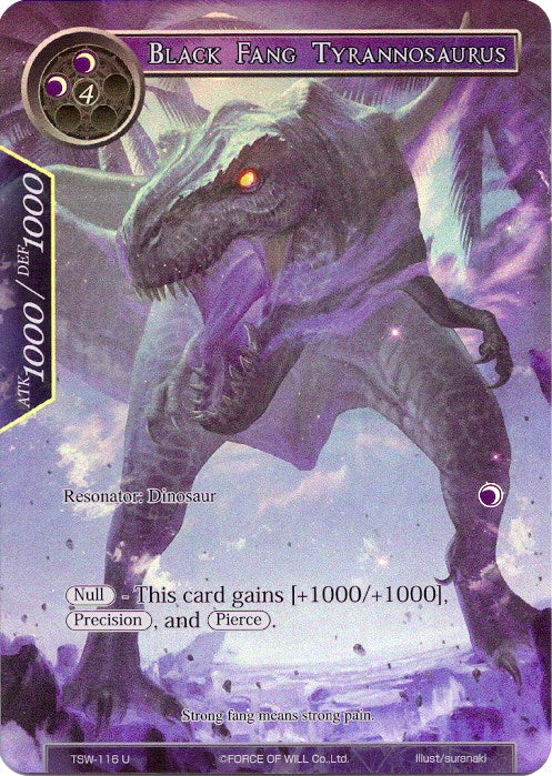 Black Fang Tyrannosaurus (Full Art) (TSW-116) [The Time Spinning Witch]