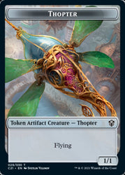 Golem (025) // Thopter Token [Commander 2021 Tokens]