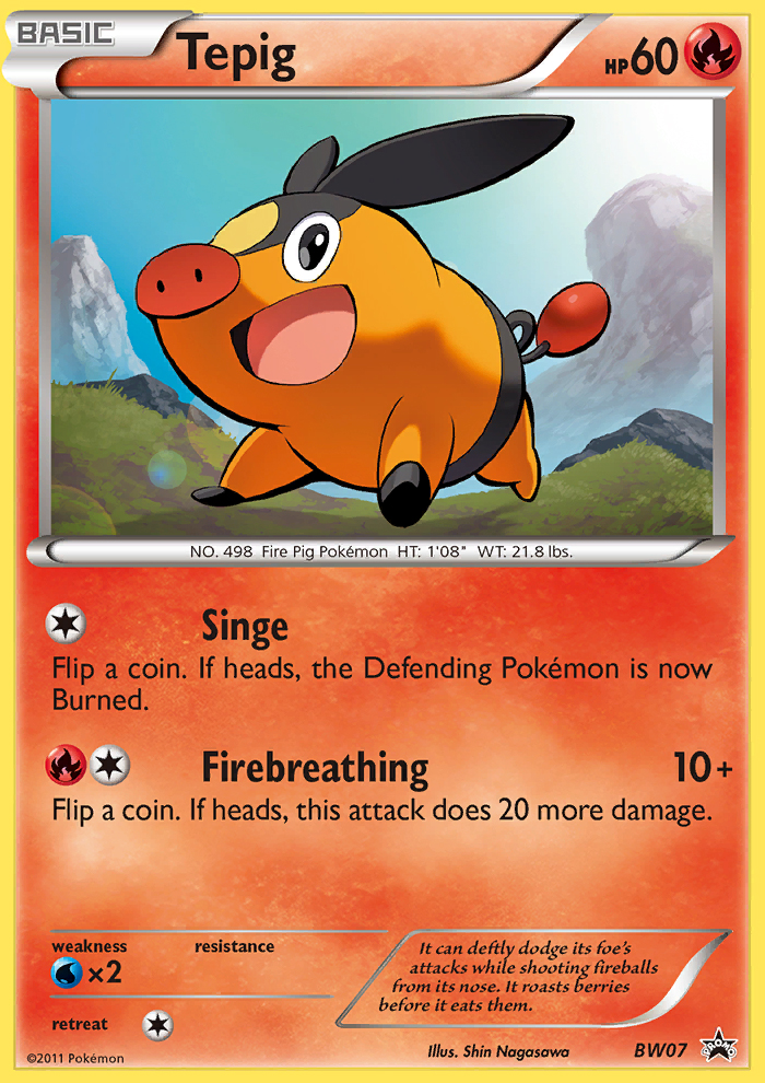 Tepig (BW07) [Blanco y negro: Black Star Promos] 