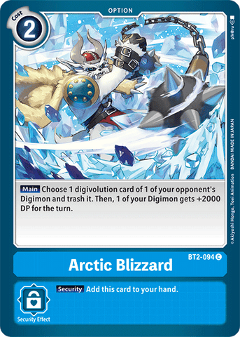 Arctic Blizzard [BT2-094] [Lanzamiento de Booster Ver.1.5] 