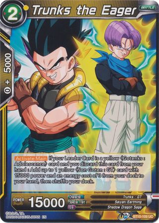 Trunks the Eager (BT10-109) [Rise of the Unison Warrior 2nd Edition]