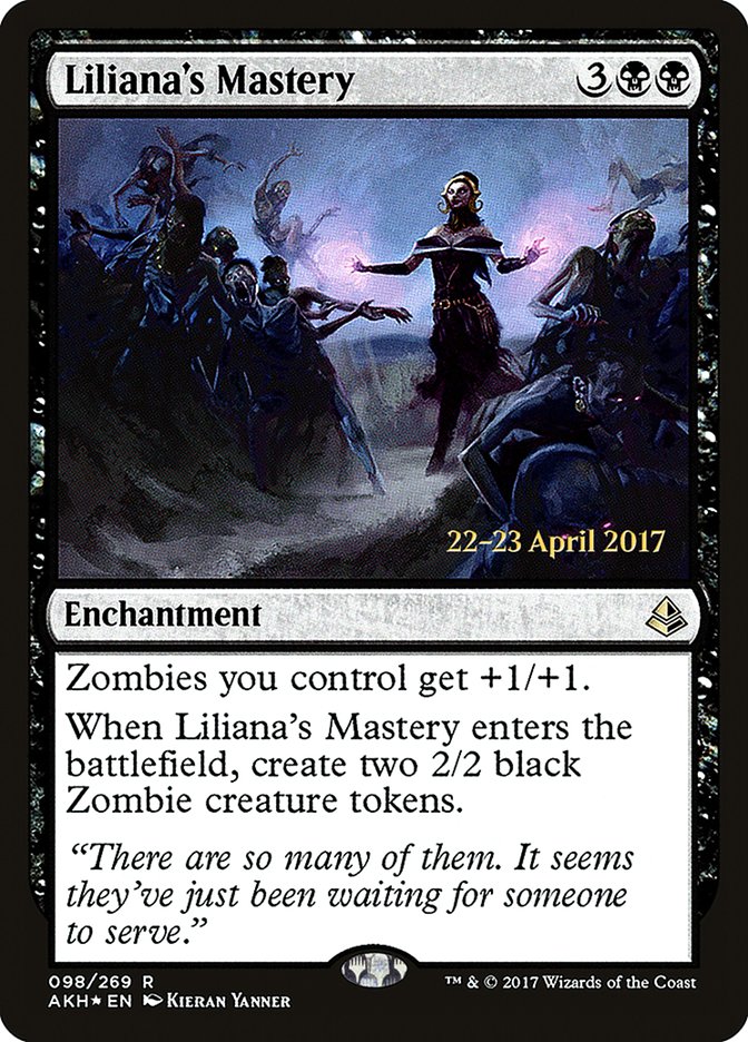 Liliana's Mastery  (Prerelease) [Amonkhet Prerelease Promos]