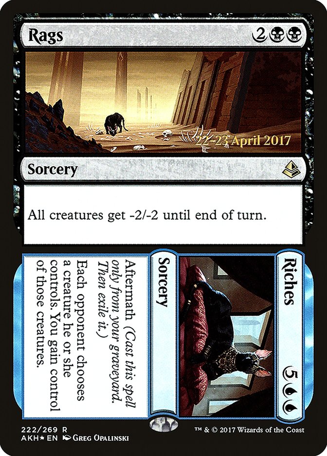 Rags // Riches  (Prerelease) [Amonkhet Prerelease Promos]