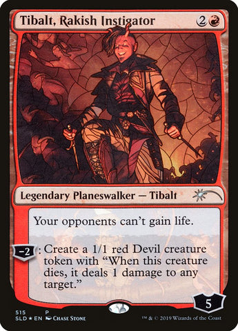 Tibalt, instigador de Rakish (vidrieras) [promociones de lanzamiento de la guarida secreta] 
