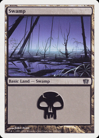 Swamp (#340) [Eighth Edition]