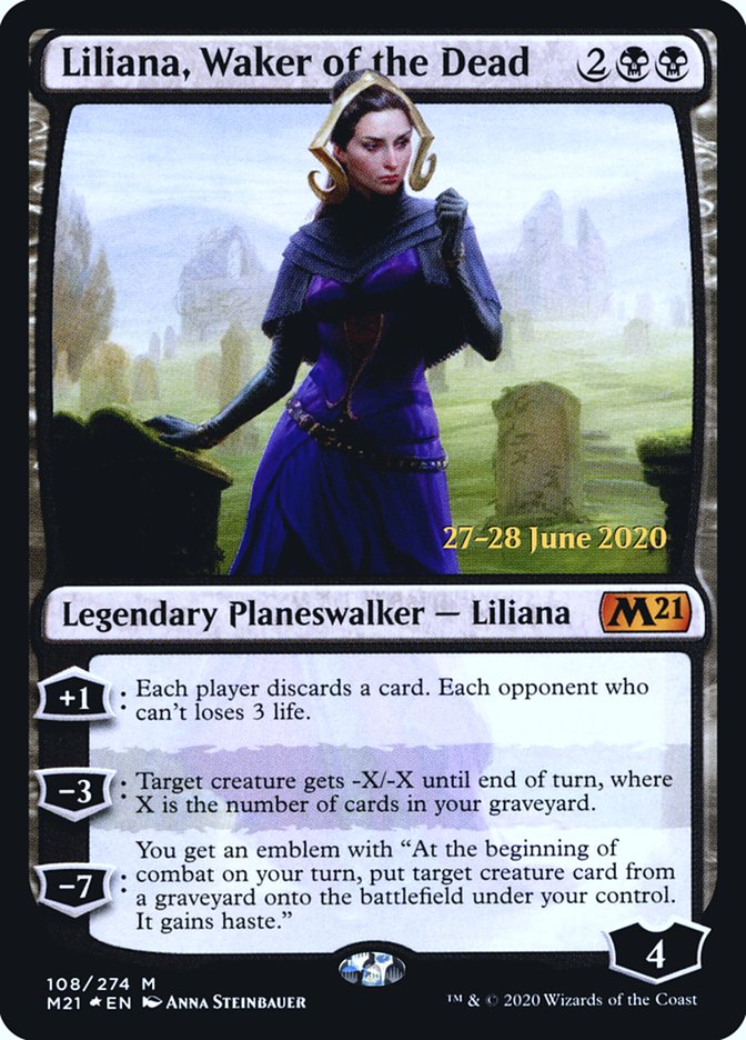 Liliana, Waker of the Dead [Promotions d'avant-première de l'Édition de base 2021] 