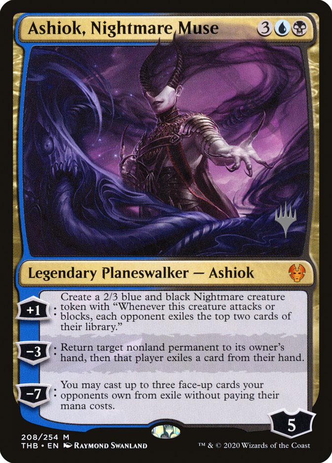 Ashiok, Nightmare Muse (paquete promocional) [Theros Beyond Death Promos]