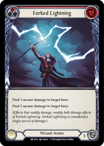Forked Lightning [ARC120-S] 1st Edition Normal