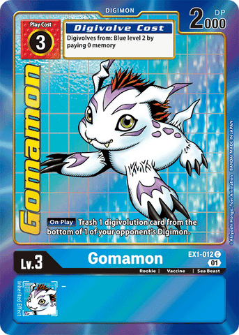 Gomamon [EX1-012] (Arte alternativo) [Colección clásica] 