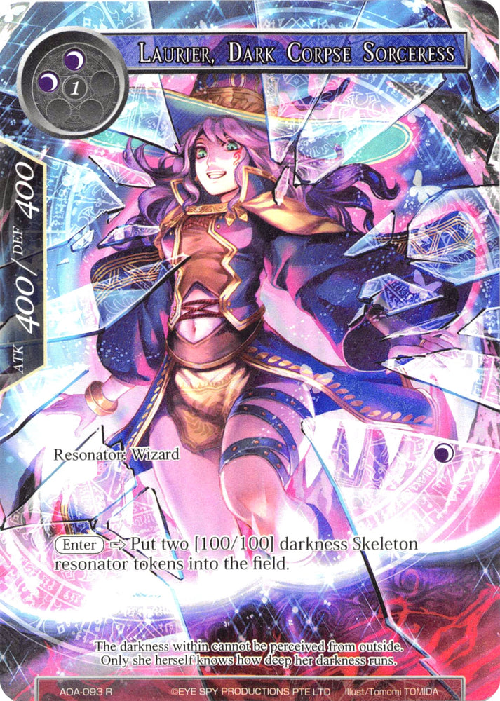 Laurier, Dark Corpse Sorceress (Full Art) (AOA-093) [Awakening of the Ancients]